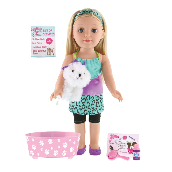 18" Doll & Accessories Playset - Pet Salon - Be My Girl